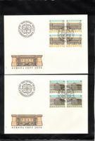 1990 2x FDC  4 er Europa