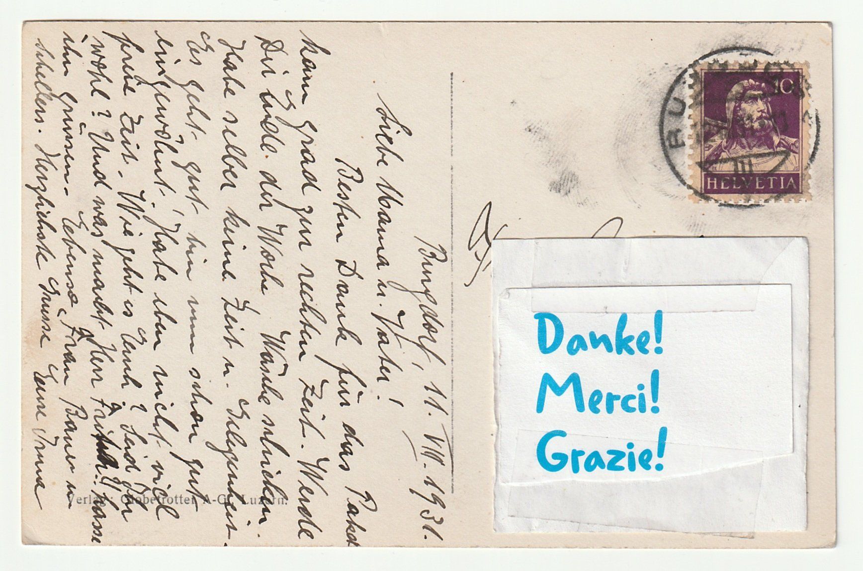 Cartoline postali: Alte Postkarte 1931, Burgdorf, Bern – Usato da St. Gallen venduto da Ricardo_Deals 1
