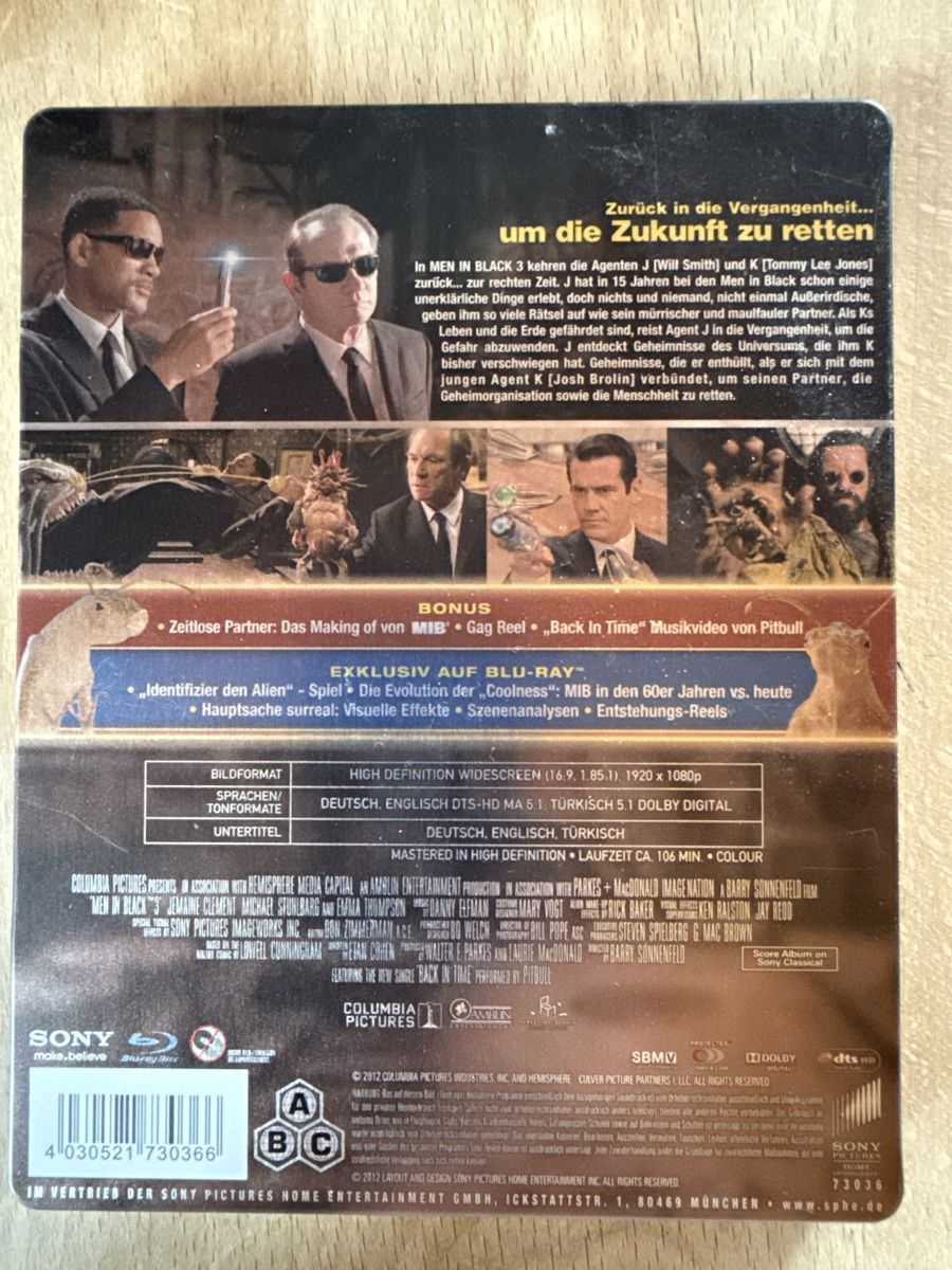 Tous les DVDs: DVD MIB men in black 3 – D'occasion à Dettighofen (Lengwil) par Dolol 1