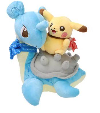 Pokémon Giocattoli: Plüschtier Pokemon Lapras mit Pikachu – Nuovo e nell'imballaggio originale da Hohentannen venduto da TeamMagma