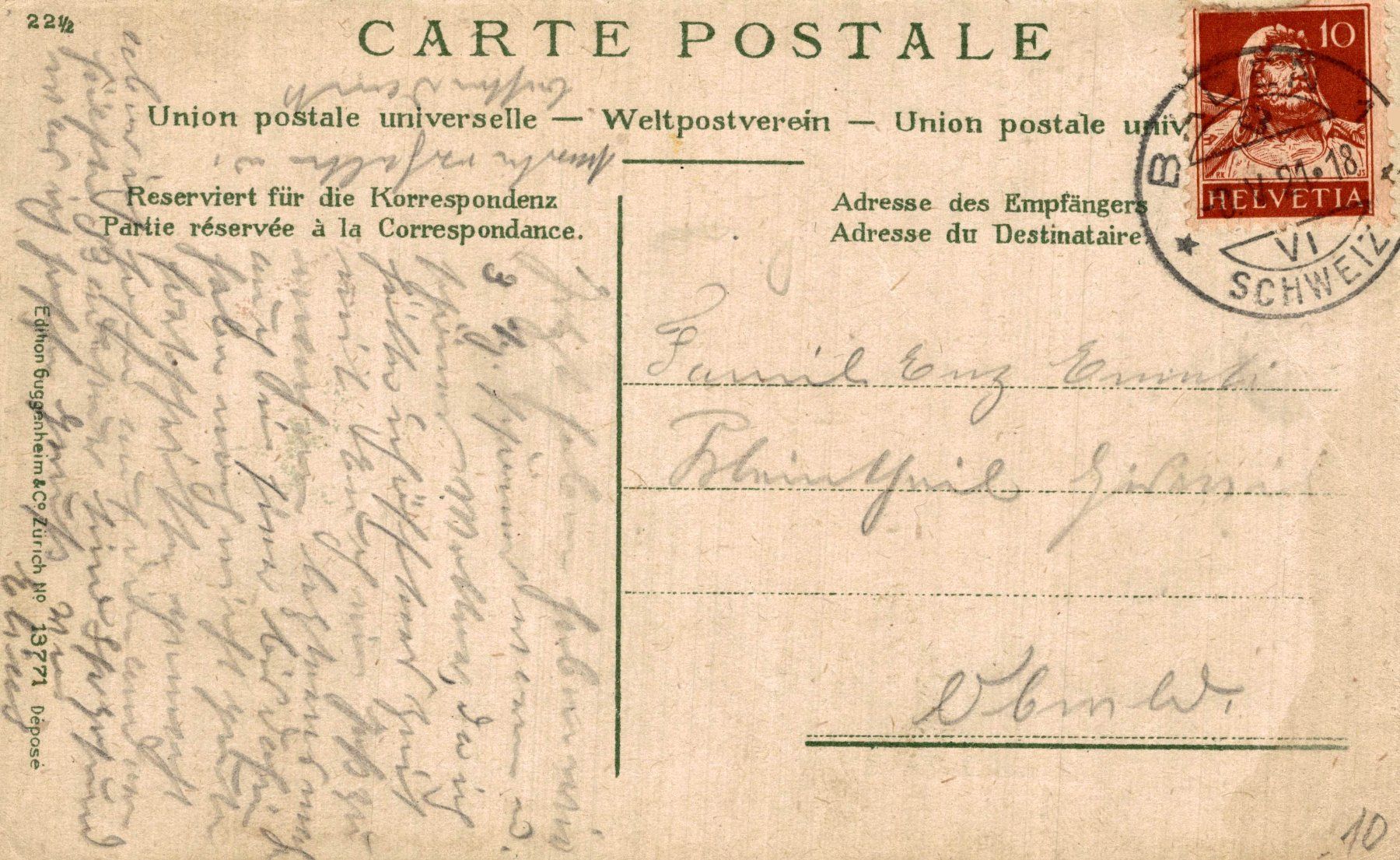 Cartoline postali: Eine Hochzeit im Rübliland – Usato da Bronschhofen venduto da Astore 1