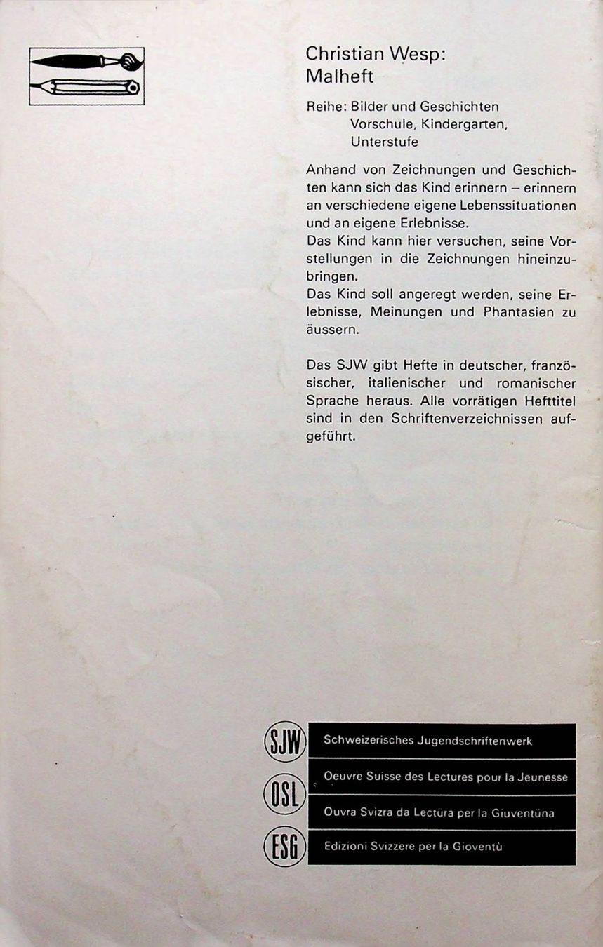 Libri: SJW 1497 Christian Wesp   Malheft EA 1979 – Usato da Reitnau venduto da Zaomir 7