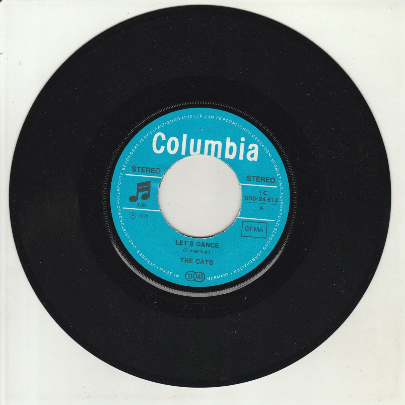 Dischi in vinile: The Cats - Let's dance 7" Vinyl 1972 – Usato da Tübach venduto da JamesStone 2