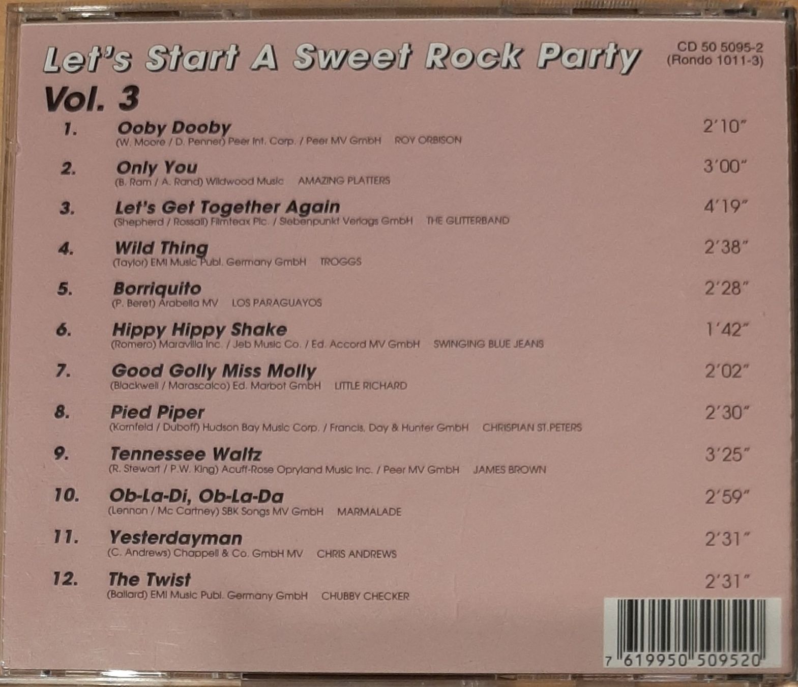 CD: Sweet Rock Party, Rock 'n' Roll Compilation Sampler – Usato da Schönenberg TG venduto da Gregordini 1