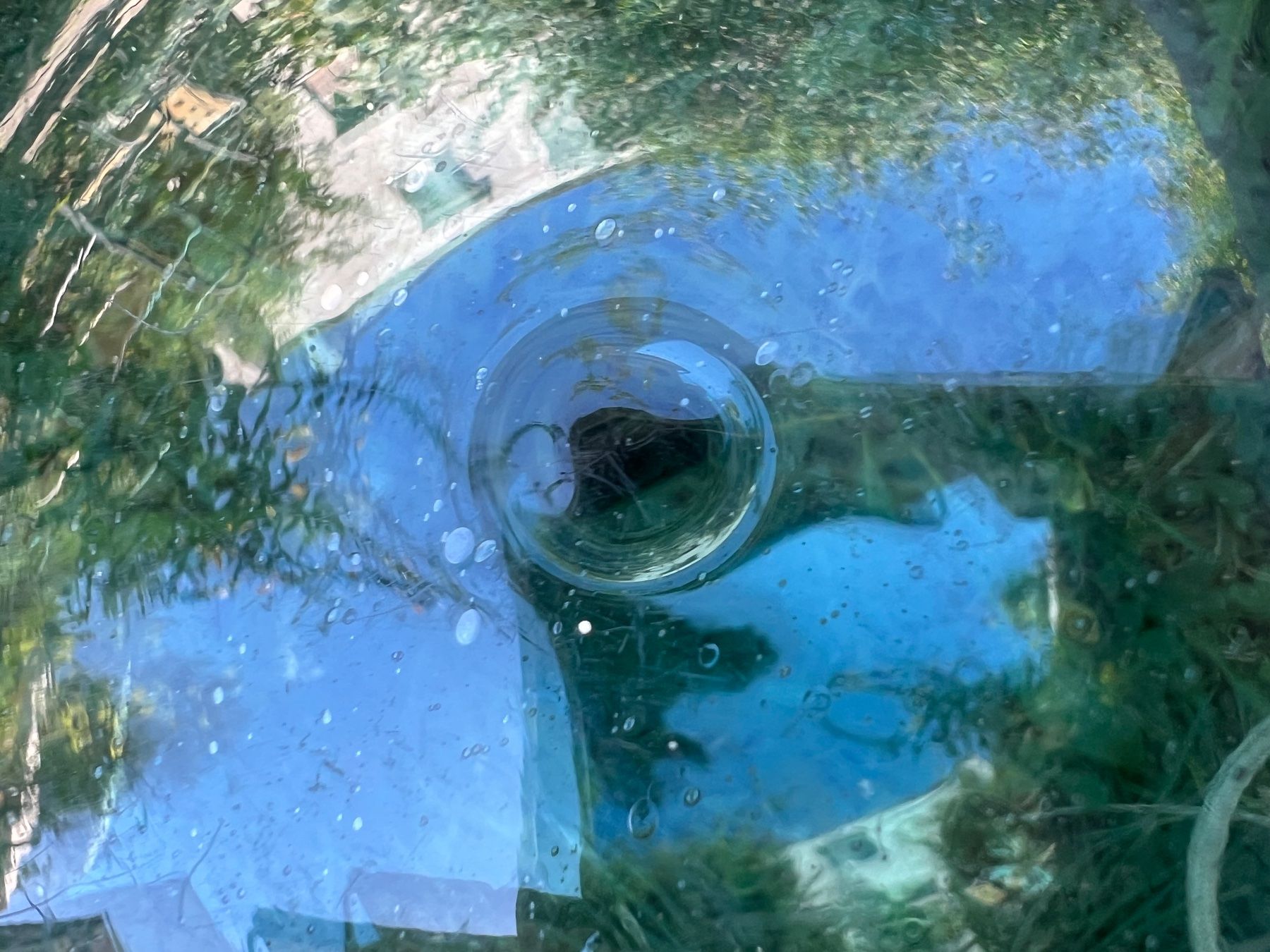 Gläser: Antike Glaskugel hellblau Fischerboje ca. 30cm Durchmesser – Gebraucht aus Zürich von seaside999 4