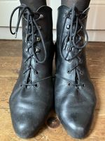 Bottines noires en cuir vintage - STÉRÉO