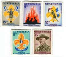 Briefmarken "Pfadfinder". Guatemala.