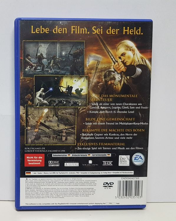 Der Herr der Ringe Die Rückkehr des Königs PS2 Kaufen auf Ricardo
