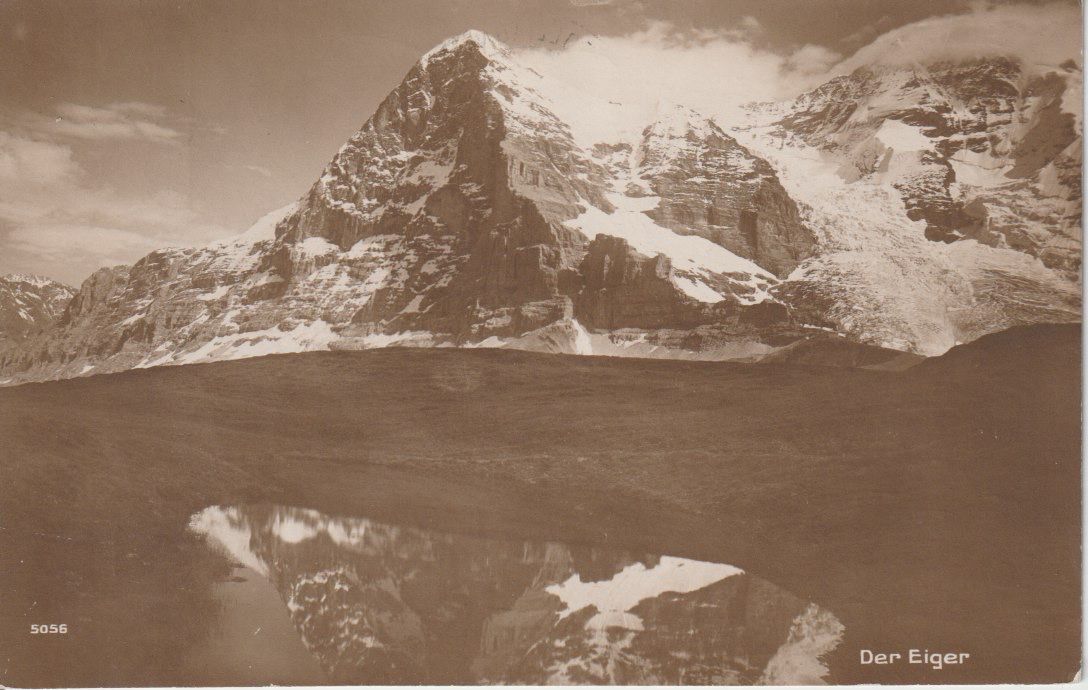Cartoline postali: P 108 Der Eiger, ≈ 1930 – Usato da Freienbach venduto da Bhaltis