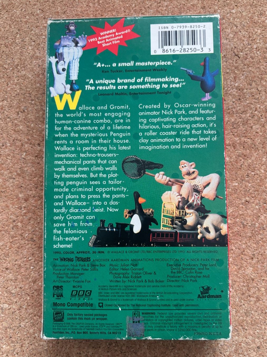 Tutti i VHS: VHS wallace & Gromit - The wrong Trousers 1995 – Usato da Binningen venduto da samorga21 5