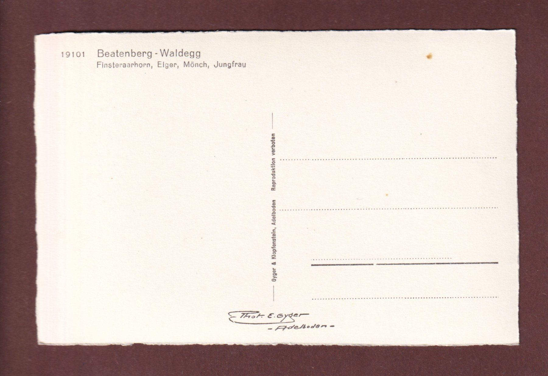 Cartoline postali: BEATENBERG-WALDEGG – Usato da Pully venduto da nicecards-shop 1