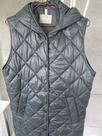 Amber & June Steppweste lang mit Kapuze Damen neu