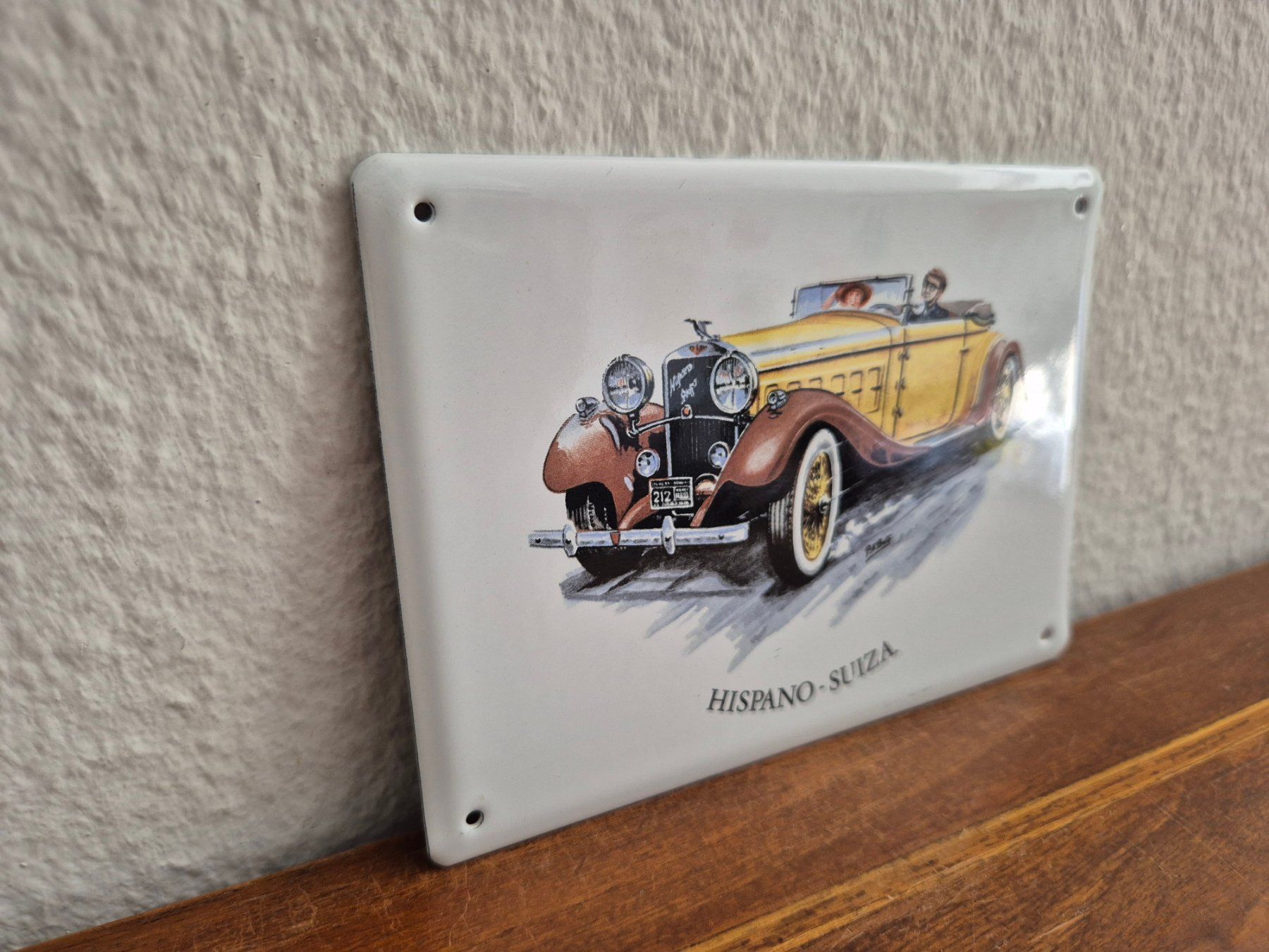 Insegne: Emailschild Hispano Suiza Oldtimer Logo Emaille Schild Retro – Nuovo (secondo la descrizione) da Schaffhausen venduto da pfanis09 4