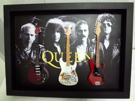 Bild QUEEN, 3 Stk.Modell Gitarren, Unikat (B.50cmxH.37cm)