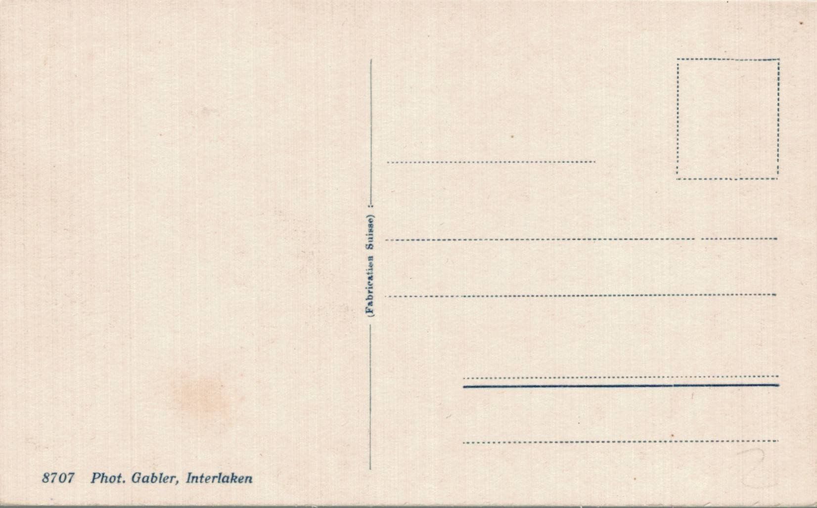 Cartoline postali: Standseilbahn Interlaken Heimwehfluh, Eiger, Mönch – Usato da Luzern venduto da Kartenansicht 1