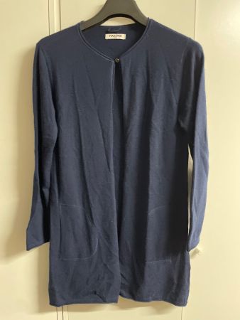 Navy MAX&MOI Twintset mit Merino & Kaschmir Gr. 38