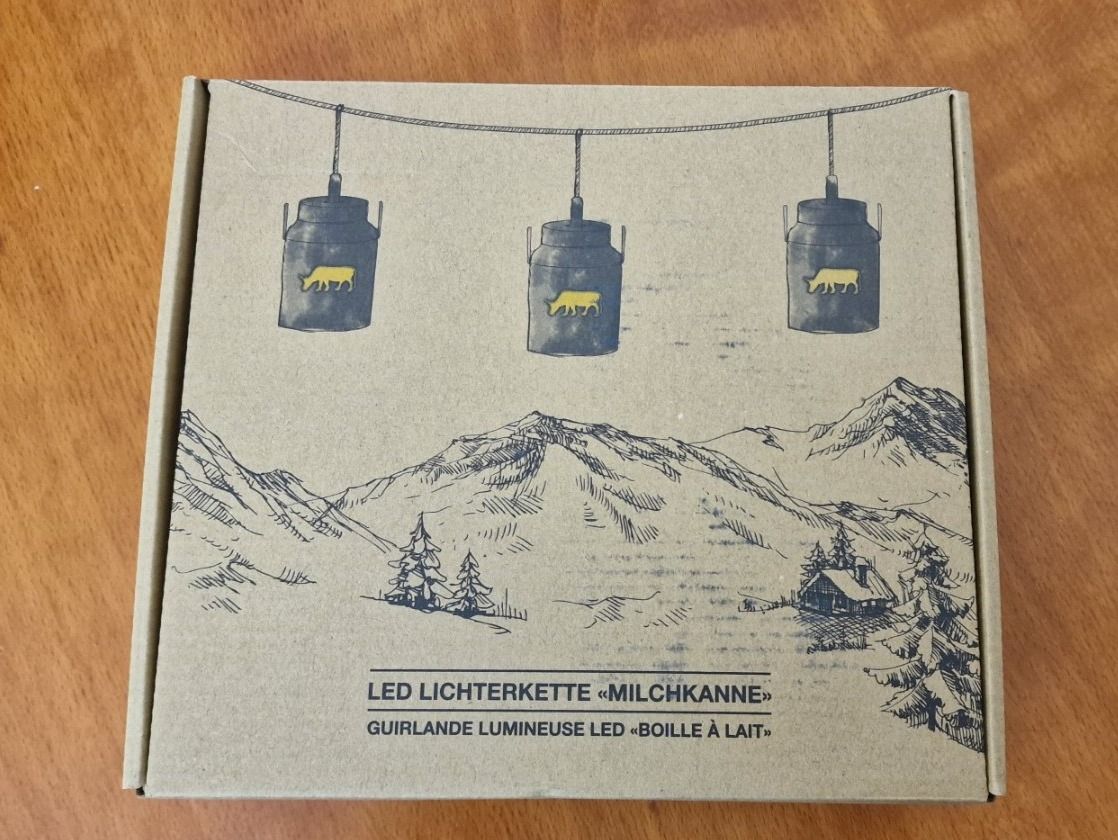 Ghirlande e barre luminose: LED Lichterkette Milchkanne silbergrau – Nuovo e nell'imballaggio originale da Schaffhausen venduto da AtelierPudesco 2
