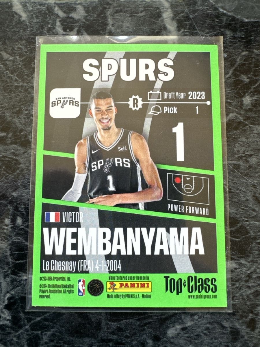 Nba Carte collezionabili: Victor Wembanyama Panini Top & Class Card 2023 Draft Pick 1 – Usato da Affoltern am Albis venduto da mr_choppa 1