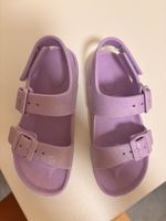 Lila Glitzer Sandalen, ideal für den Sommer, Grösse 32