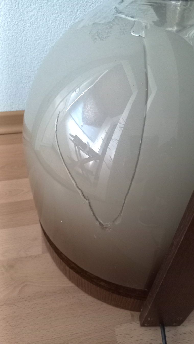 Temde Leuchten Lampen: Temde grosse Tischlampe/Stehlampe, kaputter Lampenschirm – Gebraucht aus Bévilard von Orscha 5
