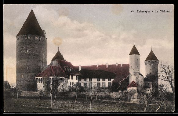 Cartes postales: AK Estavayer, Le Château – D'occasion à Berlin par bartko-reher