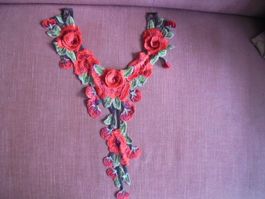 Applikation Blumenranken