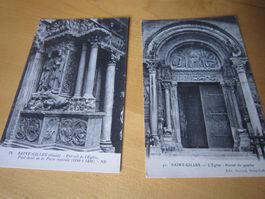 No 16 Postkarte Eglise de Saint Gilles AB NUR 50 RP
