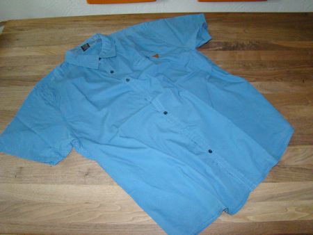 Nisko Herrenhemd, Grösse XXL, blau, Sommerhemd, kurzarm