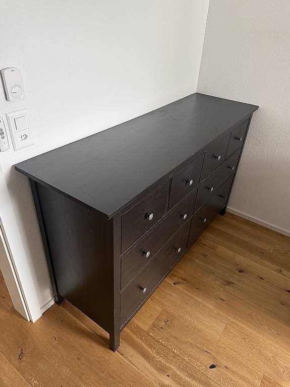 Kommoden: Ikea Kommode Hemnes schwarz – Gebraucht aus Freienstein von Blacktiger_ 1