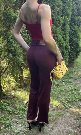  Carrera Pantaloni eleganti bordeaux-tgM-feste