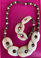 Parure collier et bracelet artisanal ethnique