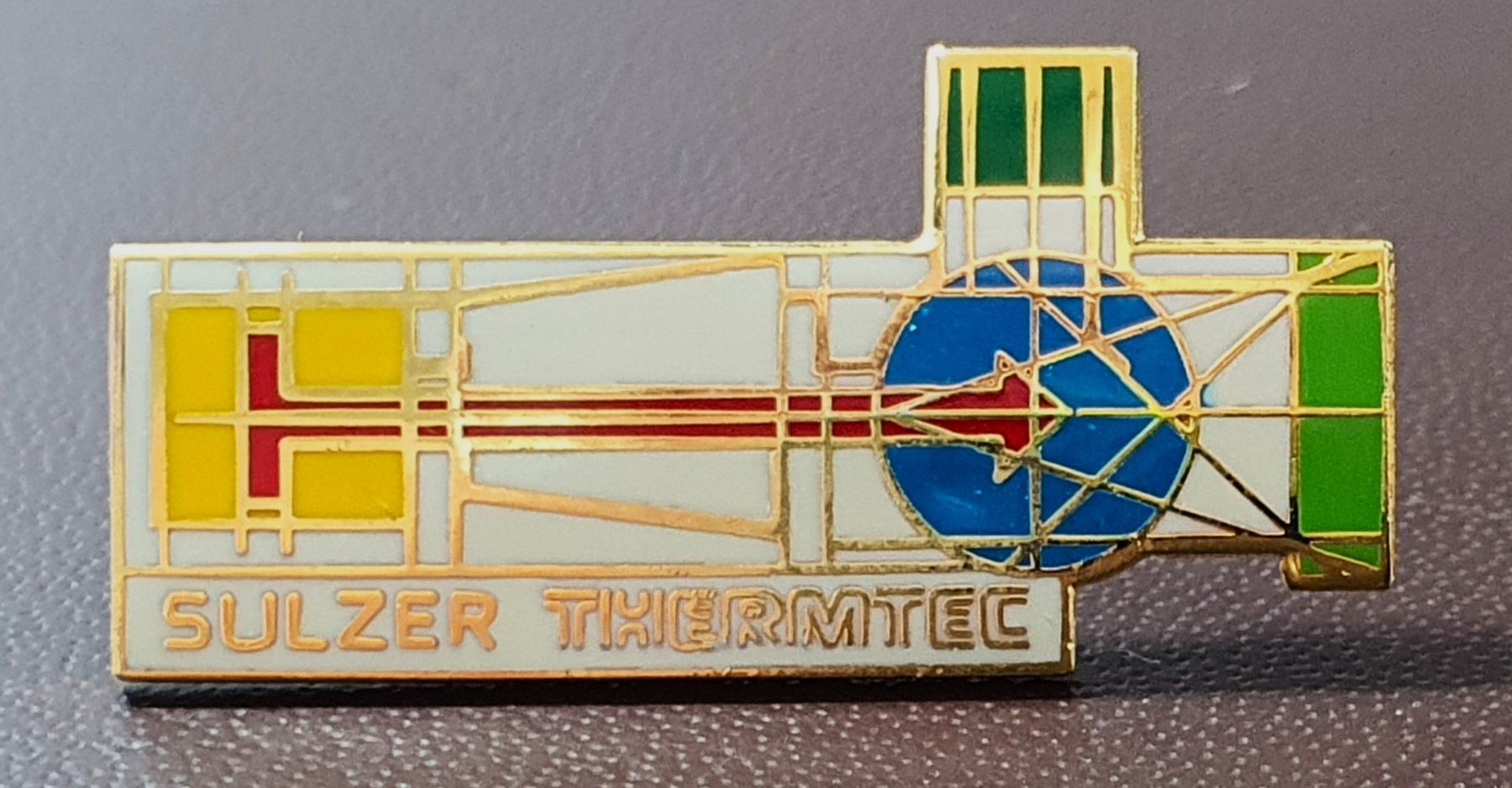 Placchette & Badge: R329 - Pin SULZER Thermtec Kunst Pin – Usato da Reinach BL venduto da Boston-Verkauf
