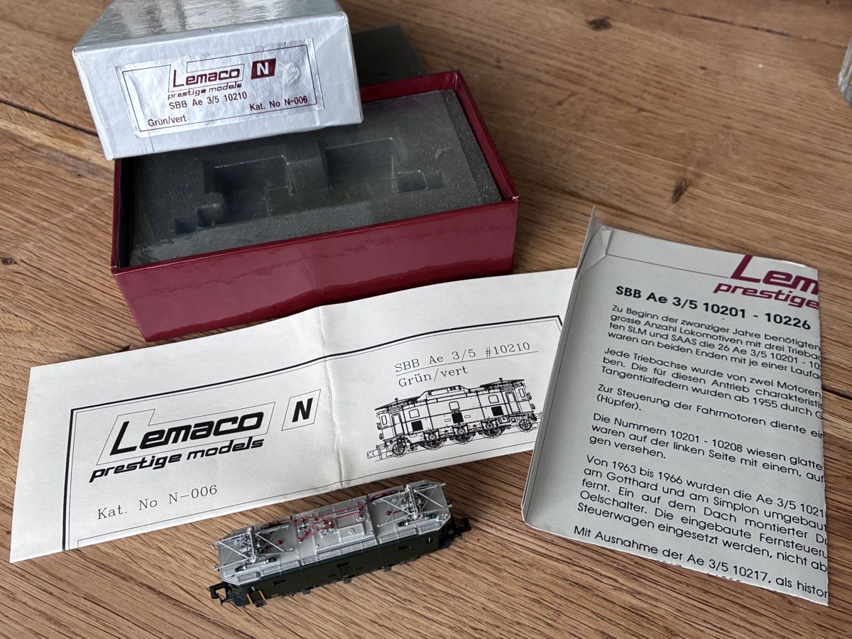 Lemaco Modellini di ferrovie: Lemaco Ae 3/5 10210 analog – Nuovo (secondo la descrizione) da Neunkirch venduto da Steff74 6