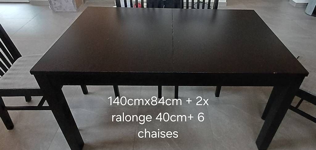 Tavoli: Table à manger avec ses chaise – Usato da Sierre venduto da sosofa3 1
