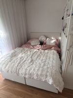 White Box Spring Bed