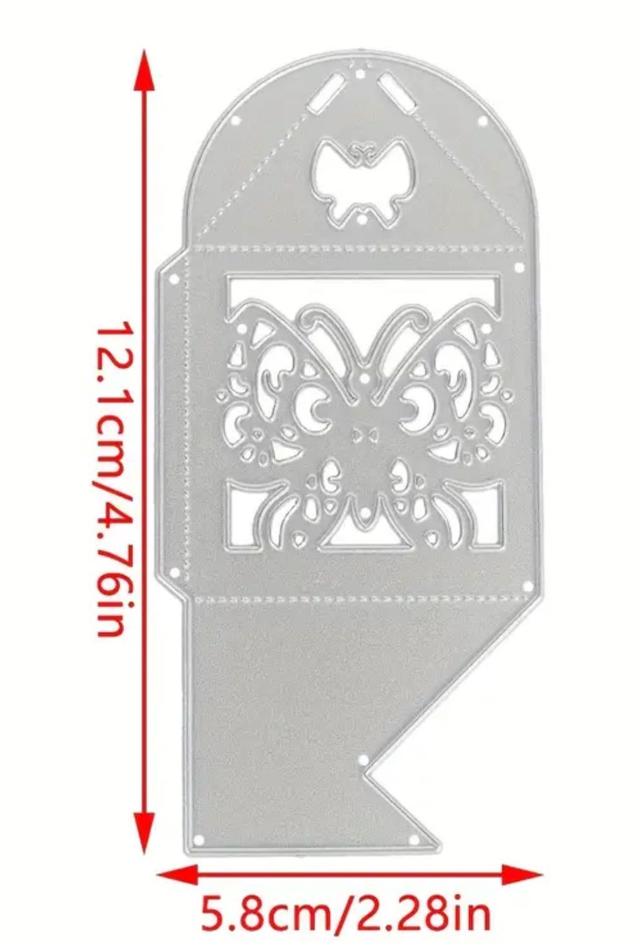 Sciablone: Geschenkverpackung mit Schetterlingen - Stanzschablone – Nuovo e nell'imballaggio originale da Frenkendorf venduto da jazzplatten 1