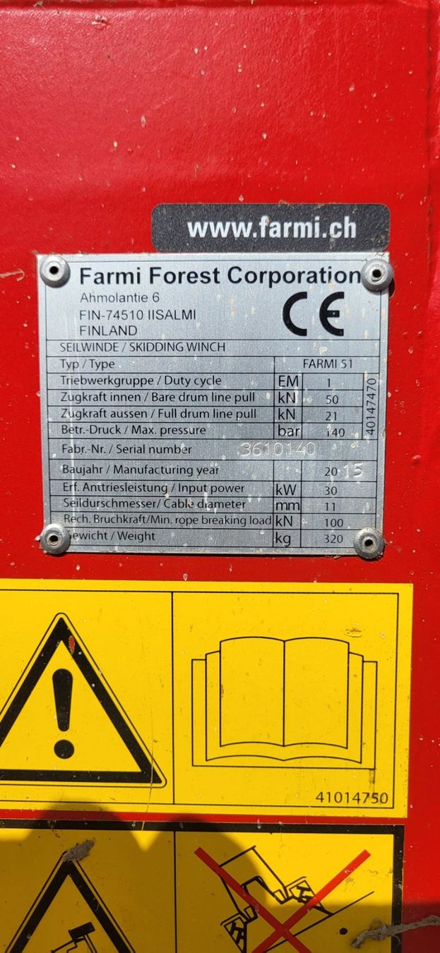 Farmi Forst Seilwinden & Rückzangen: Forstseilwinde Farmi 51 – Gebraucht aus Hohenrain von Trash_is_tresure 5