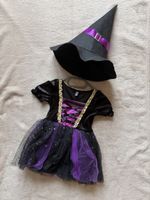 Déguisement de sorcière fille taille 98-104 avec chapeau