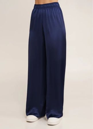Damen Palazzo Hose ROYAL SILK Navy Gr.M Neu