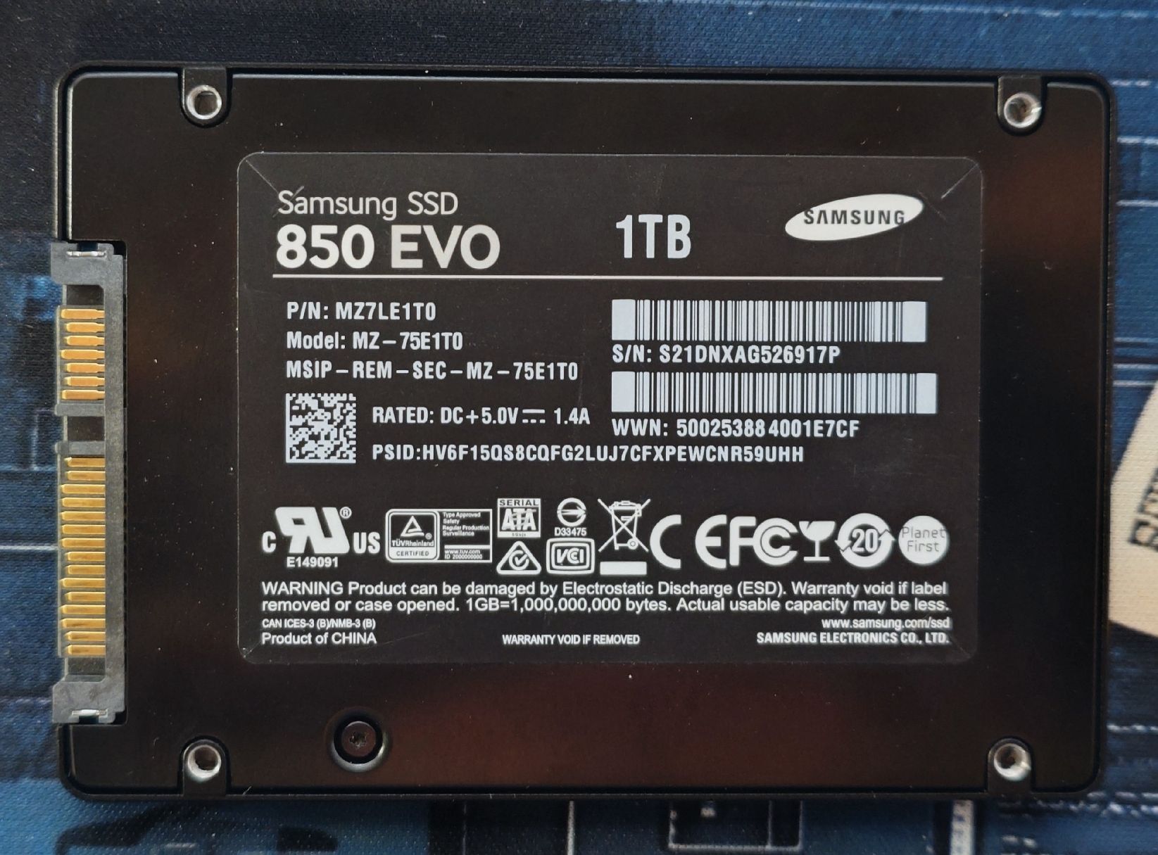 Samsung Harddisks: Samsung 850 EVO | 1TB | Solid State Drive | Top! – Gebraucht aus Ennetmoos von Faders