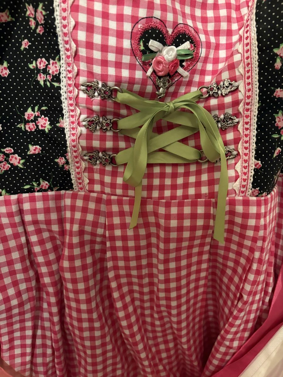 Kleider: Wunderschönes, verspieltes Dirndl pink kariert – Gebraucht aus Zürich von noeggi09 2