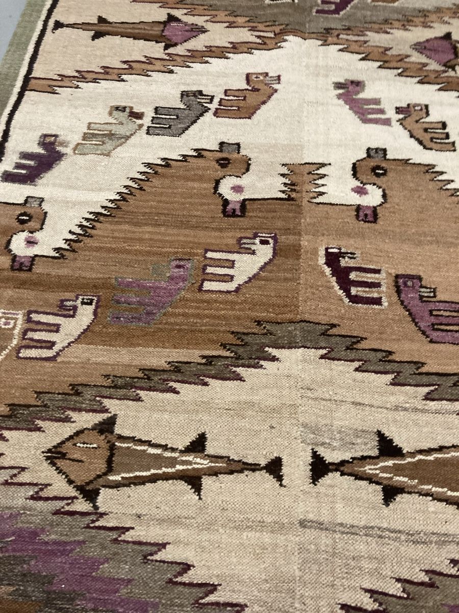Tappeti: 40er Jahre Azteken Wandteppich /Teppich – Usato da Bauma venduto da MissRedCat 2