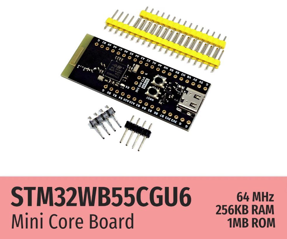 Componenti elettronici: STM32WB55CGU6 64MHz Cortex-M0+ Bluetooth Zigbee Dev Board – Nuovo e nell'imballaggio originale da Illnau venduto da diy-shop