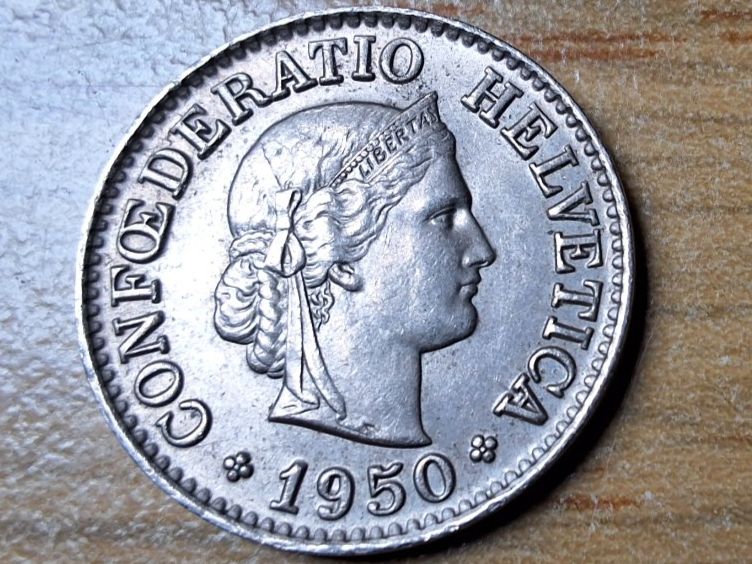 Tutti le monete: 10 Rappen 1950 - fast unzirkuliert! – Usato da Münchenstein venduto da purbach1 2