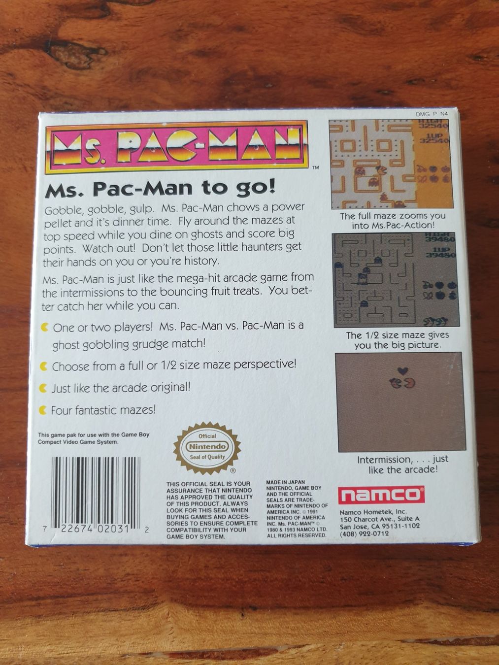 Spiele: Ms. Pac-Man OVP / Gameboy – Gebraucht aus Rain von LomLpia 1