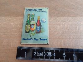 Nostalgie Werbeschild emailliert, leicht gebogen, Metall für