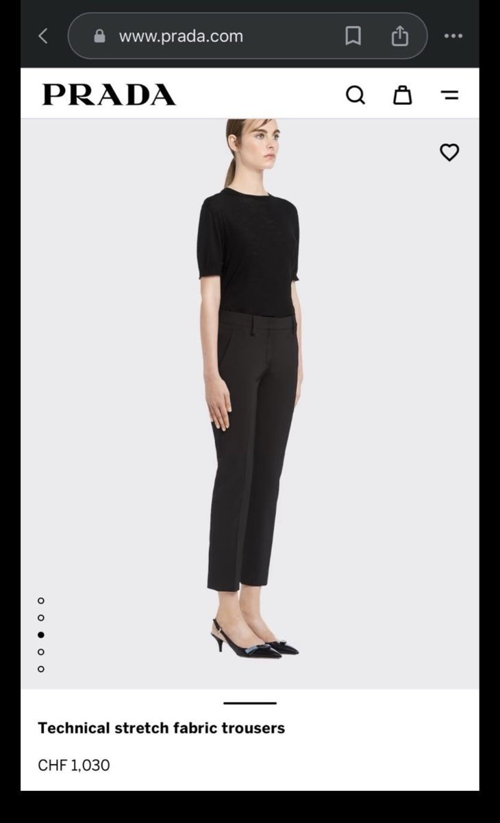 Prada Pantaloni: Neue Prada Hosen - Free shipping – Nuovo (secondo la descrizione) da Ringgenberg BE venduto da kat_n5w8