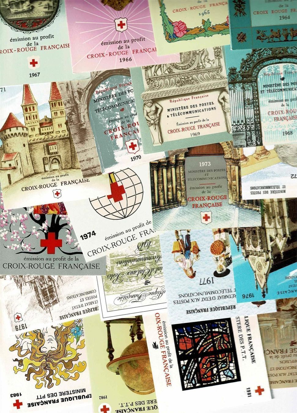 Tutti i francobolli: Carnets Croix Rouge 1964-83 ** – Nuovo e nell'imballaggio originale da Lausanne venduto da Whorvath