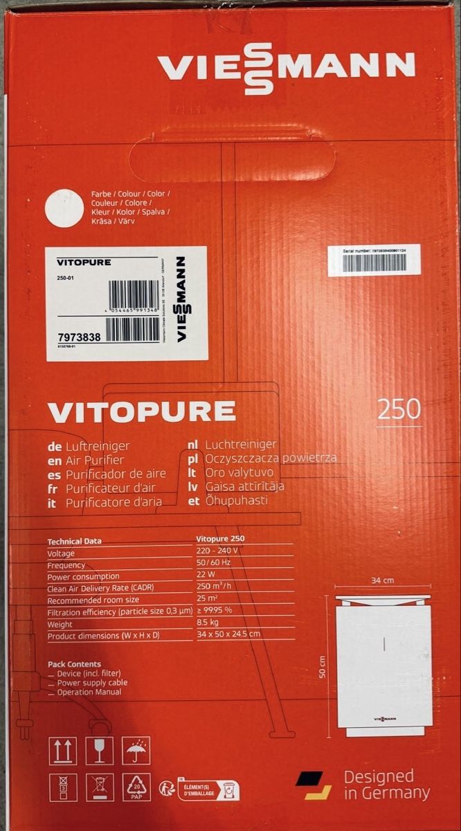 Purificateurs d'air: Luftreiniger Vitopure 250 Viessmann – Neuf avec emballage d'origine à Winterthur par jessi_b95 2