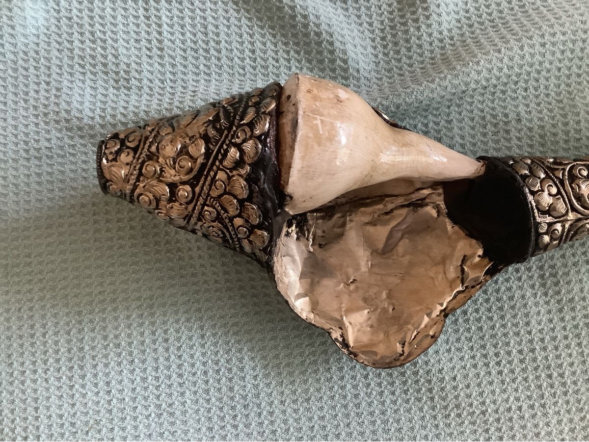 Alle Dekorationen: Altes Shanka Muschelhorn – Gebraucht aus Zürich von Albatros57 3